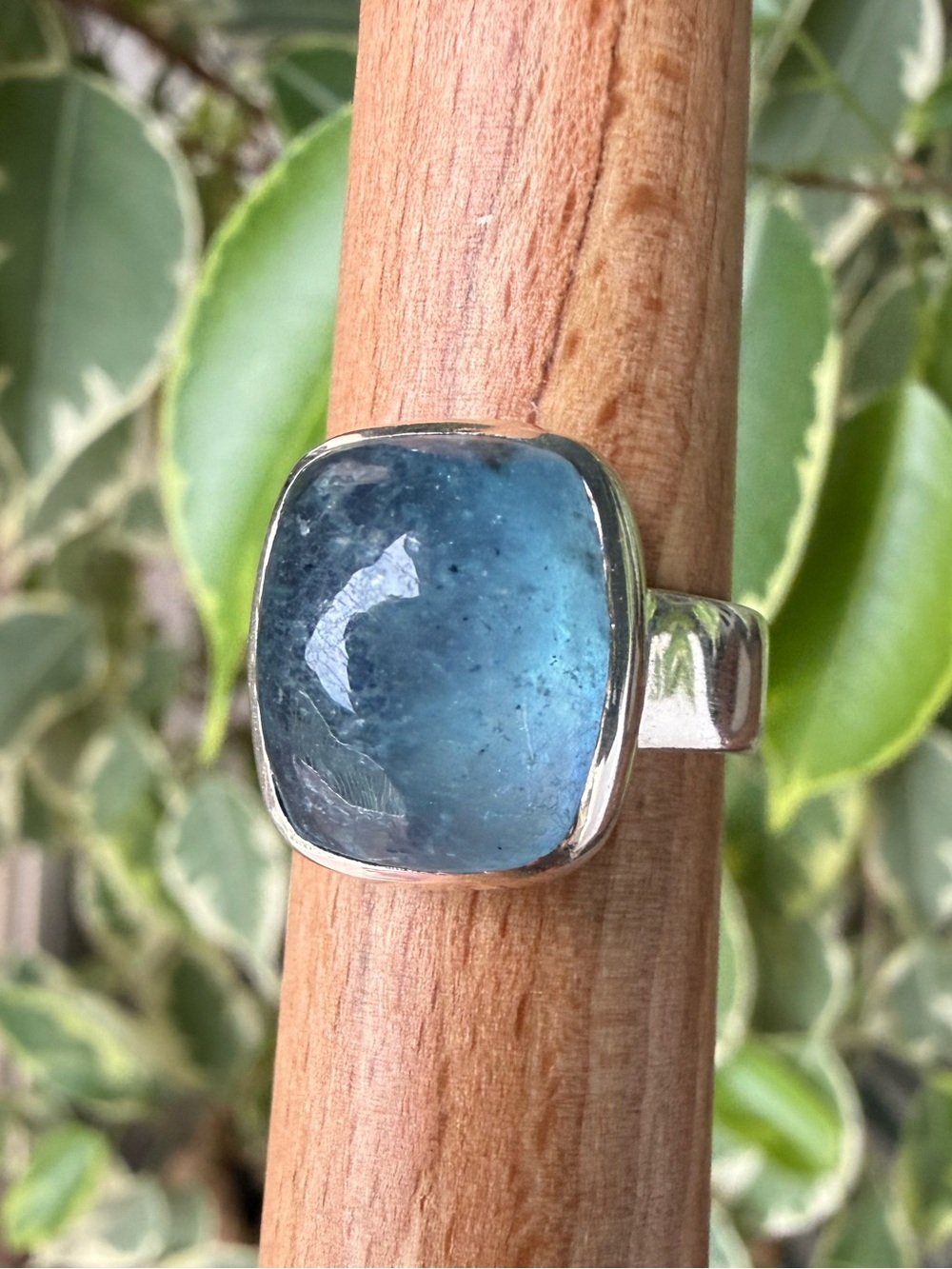 925 Aquamarine Ring